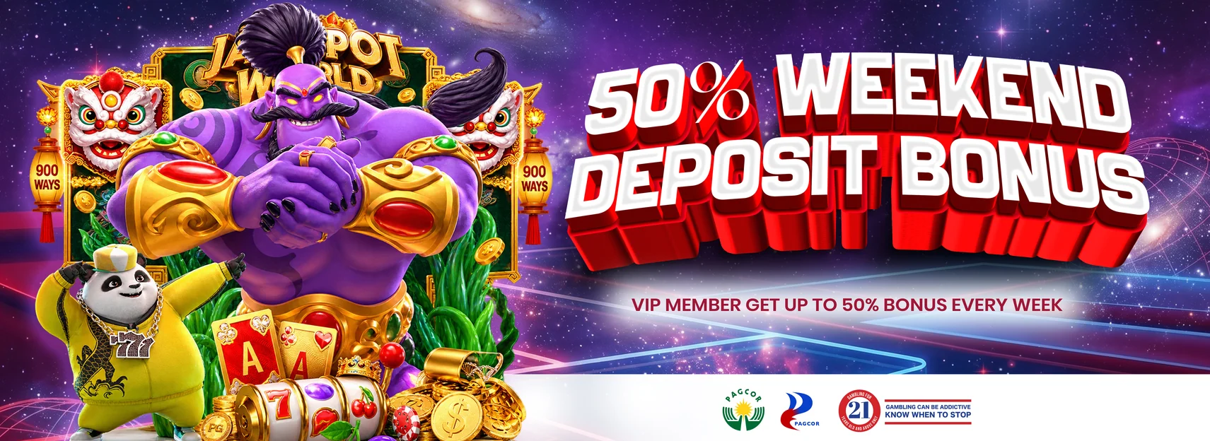 Sat & Sun: 50% extra, up to ₱288 (₱576 a weekend)